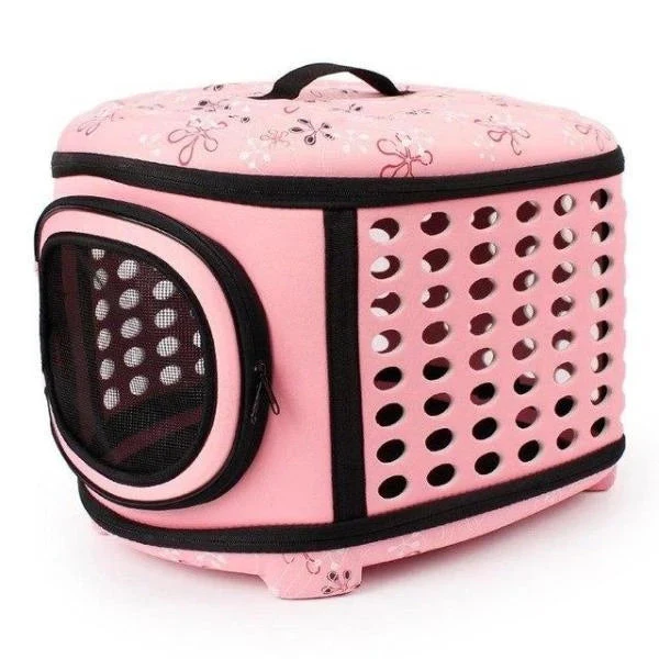 Foldable Pet Dog Cat Puppy Handbag Carrier Cage - Image 2
