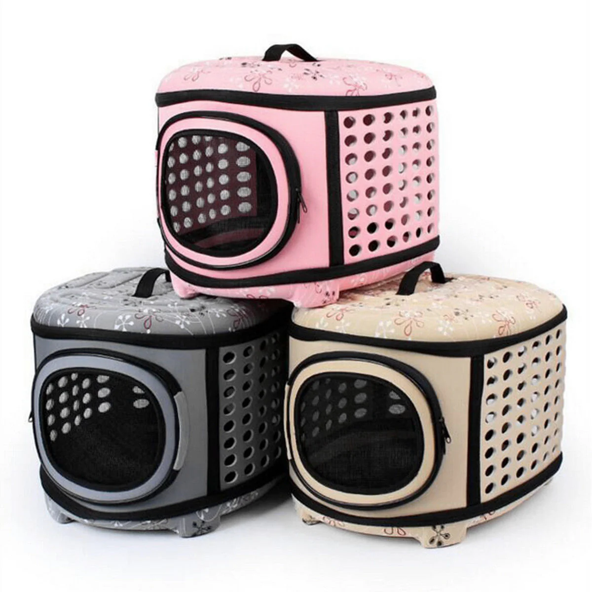 Foldable Pet Dog Cat Puppy Handbag Carrier Cage - Image 30