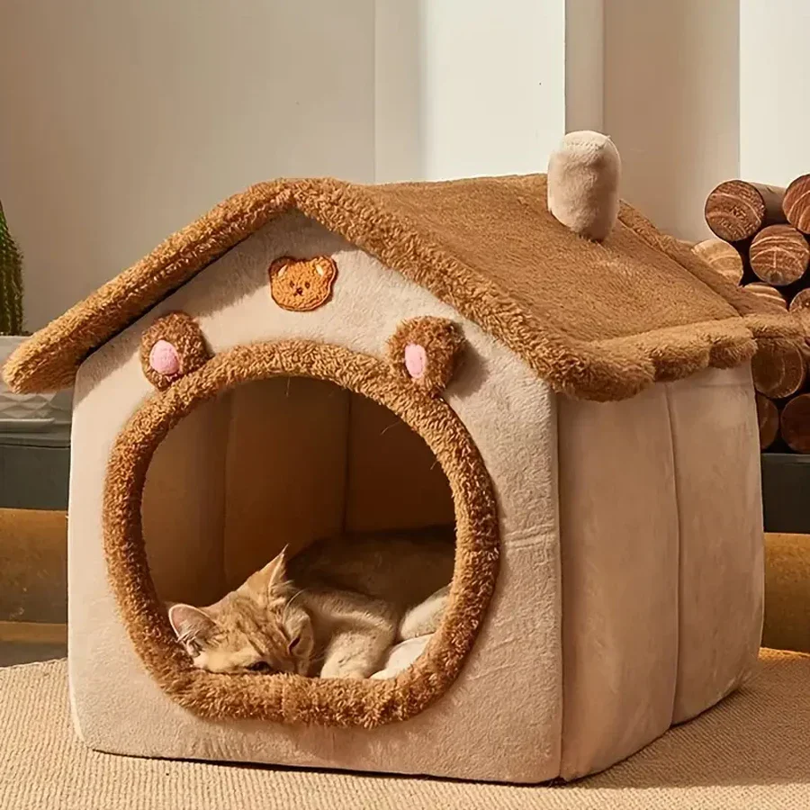 Foldable Pet House – Washable Bed for Small Dogs & Medium Cats - Image 2