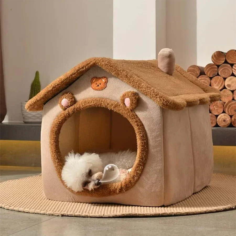 Foldable Pet House – Washable Bed for Small Dogs & Medium Cats - Image 3