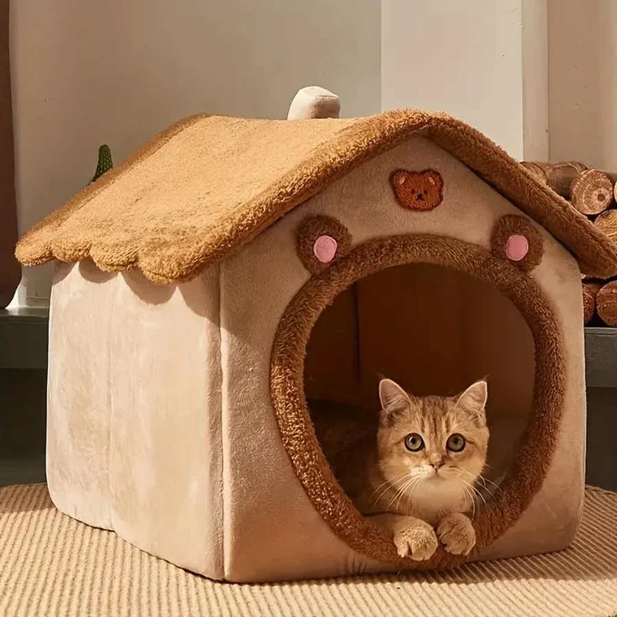 Foldable Pet House – Washable Bed for Small Dogs & Medium Cats - Image 5