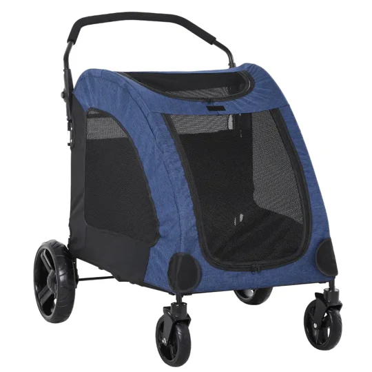 Foldable Pet Stroller with Storage Pocket - Image 2
