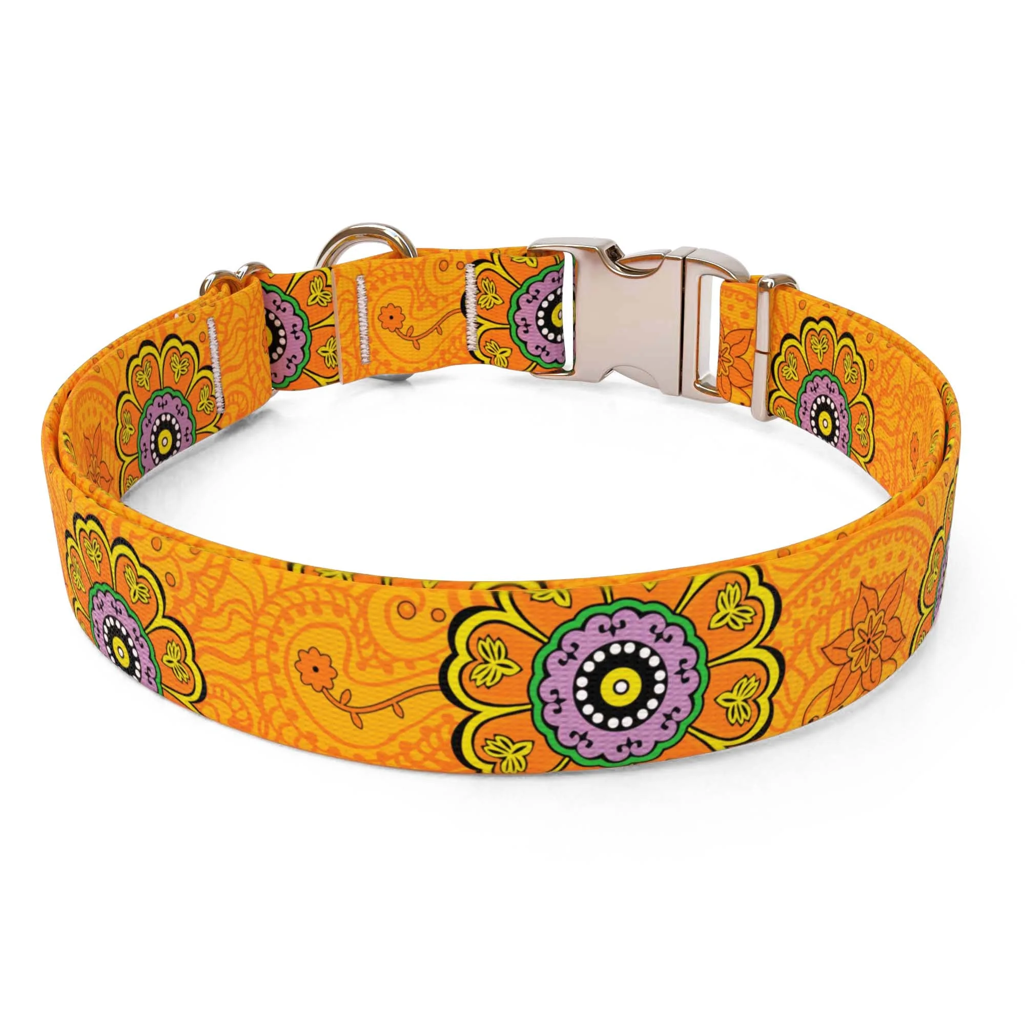 Folk Flowers Dog Collar - Image 2