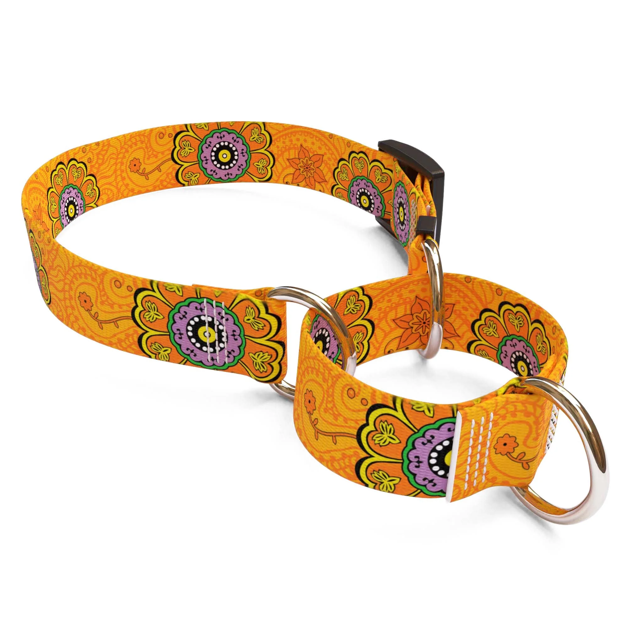 Folk Flowers Dog Collar - Image 3