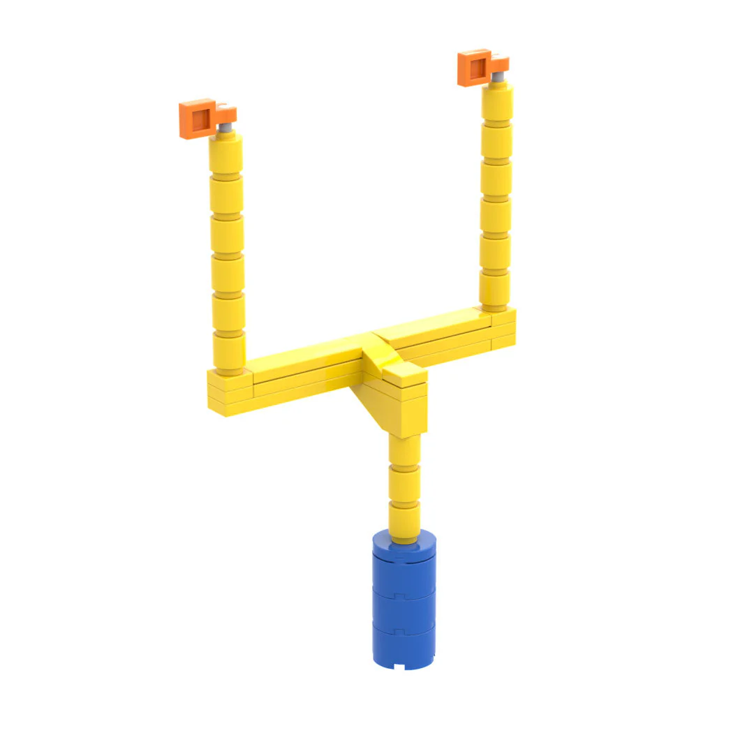 Football Field Goal Post made using LEGO parts - Image 2