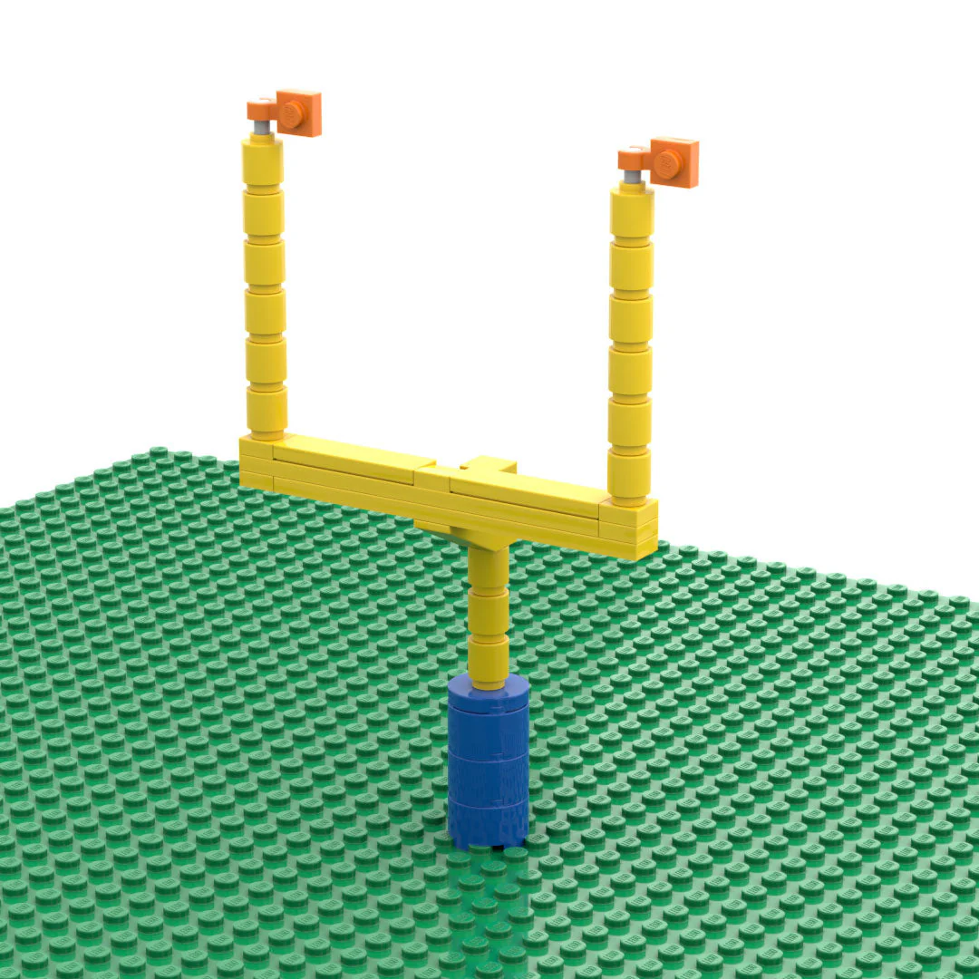 Football Field Goal Post made using LEGO parts - Image 3