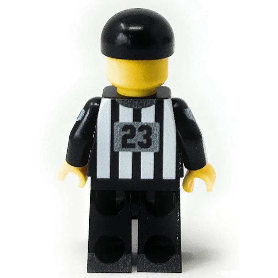 Football Referee Custom Minifig made with LEGO parts - B3 Customs - Image 4