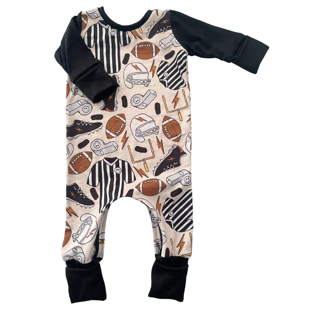 Football Zip Romper - Image 3