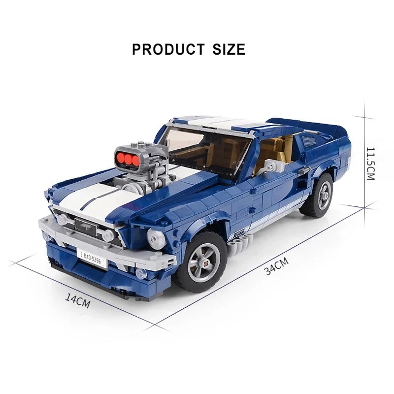 Ford Mustang GT Racing Assembled Building Block Toys of Technology Machinery Group - Image 2