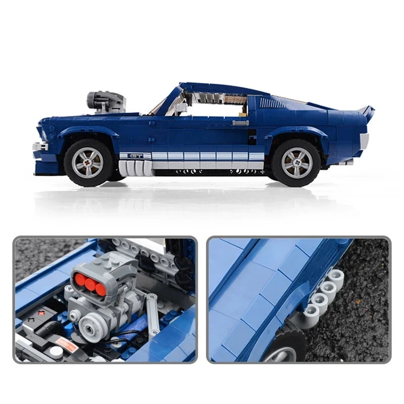 Ford Mustang GT Racing Assembled Building Block Toys of Technology Machinery Group - Image 4