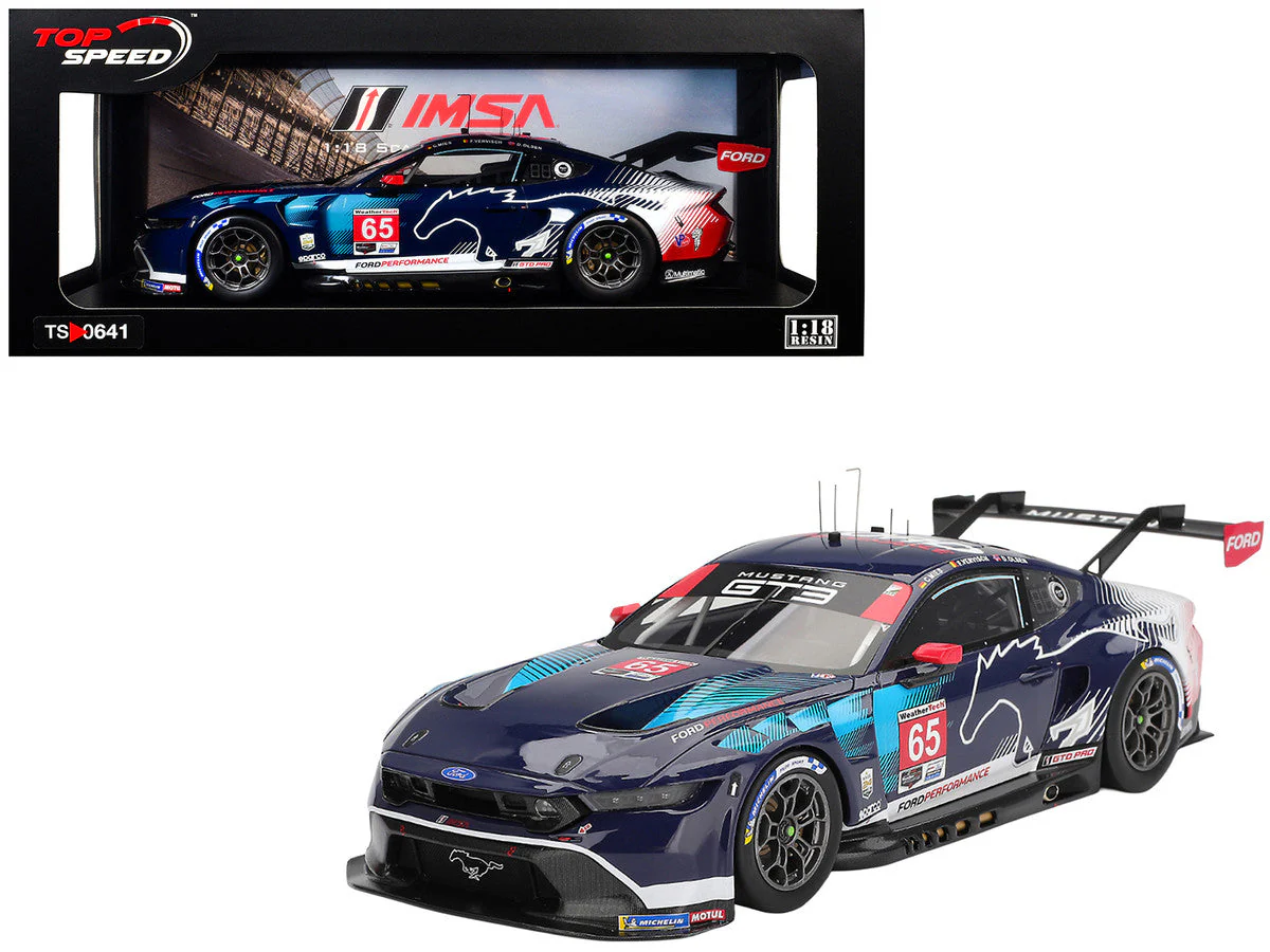 Ford Mustang GT3 #65 Christopher Mies - Dennis Olsen - Frederic Vervisch "Ford Multimatic Motorsports" GTD Pro Class Winner IMSA "24 Hours of Daytona" (2025) 1/18 Model Car by Top Speed - Image 4