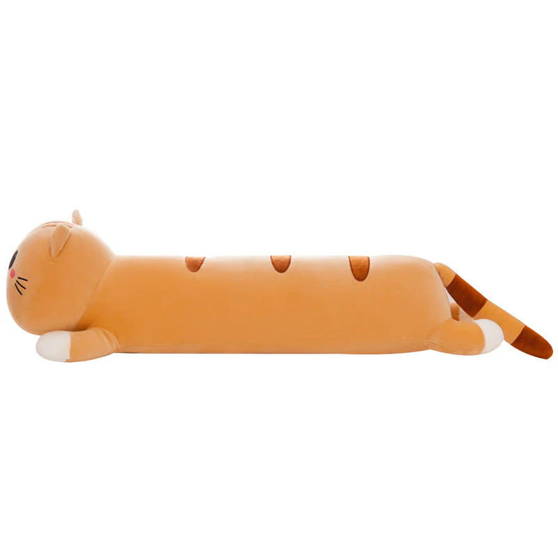 Foreign Trade Export Plush Toy Online Store Lying Down Happy Cat Pillow - Image 3