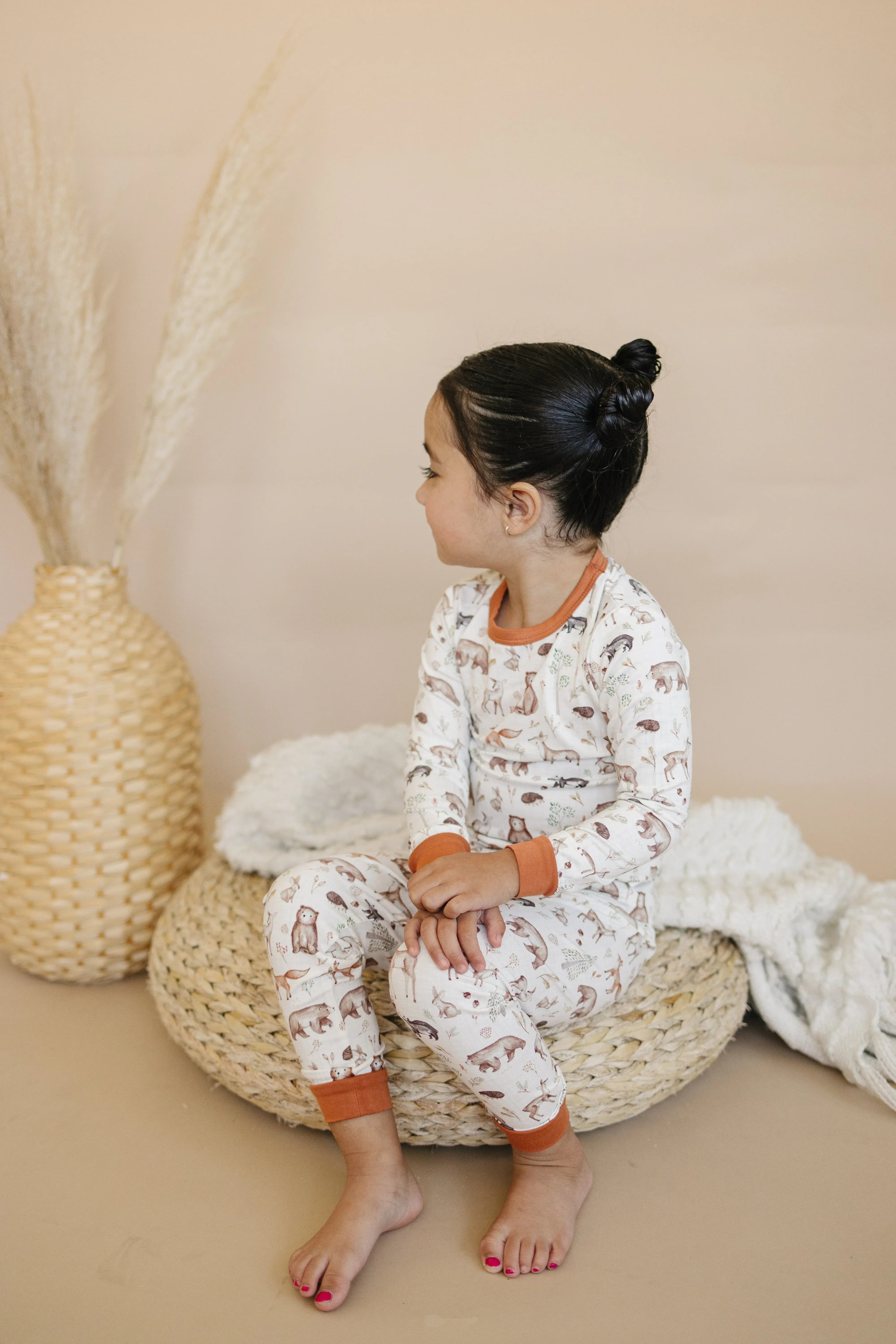 Forest Friends 2pc Bamboo Pajamas - Image 4