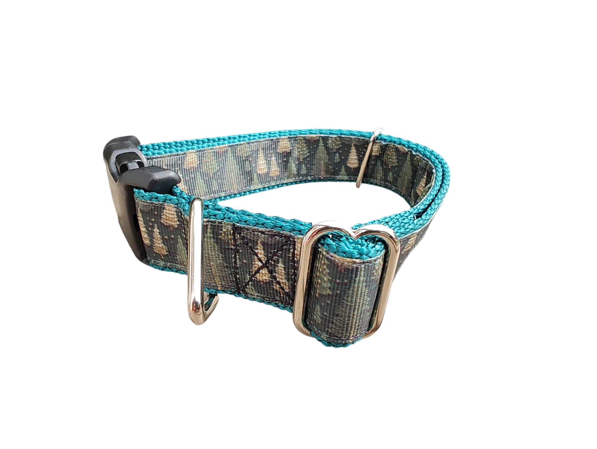 Forest of Trees Winter Nylon Dog Collar - Image 2