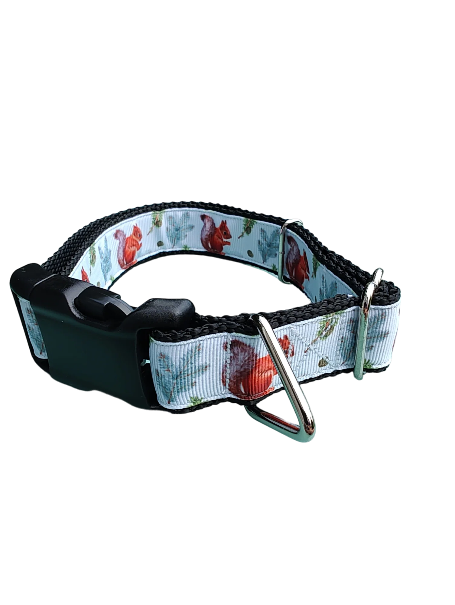 Forest Squirrel Nylon Dog Collar - Image 2