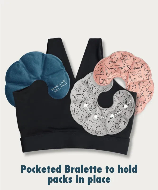 FourthWear Postpartum Bralette set of 3 + Breast Ice and Heat Therapy Packs Saver Set - Image 5