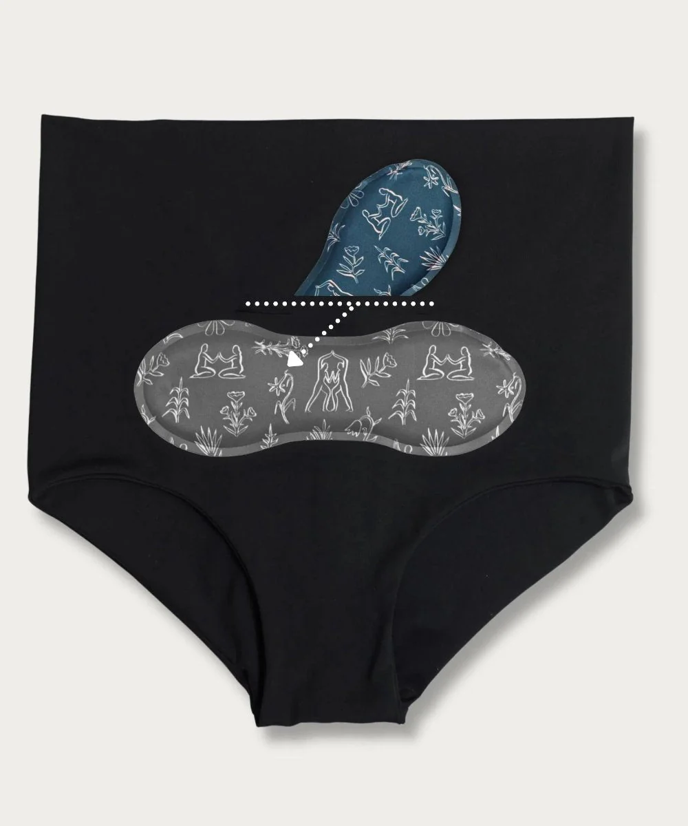 FourthWear Postpartum Recovery Underwear set of 3 + Between Legs Perineal Ice Heat Pack Saver Set - Image 6