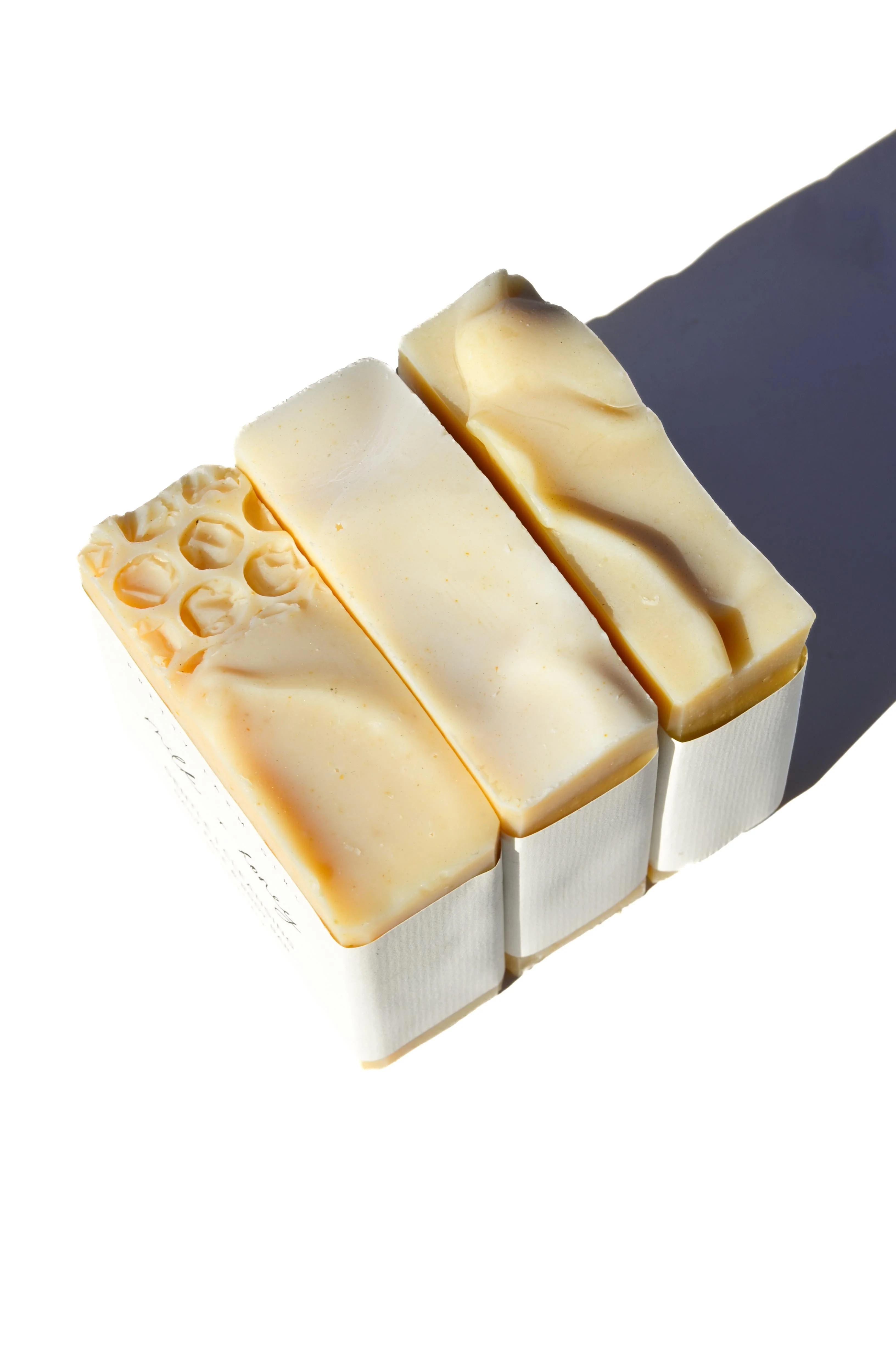 Fragrance Free Handmade Tallow + Goat Milk Soap Bar Trio - Image 2