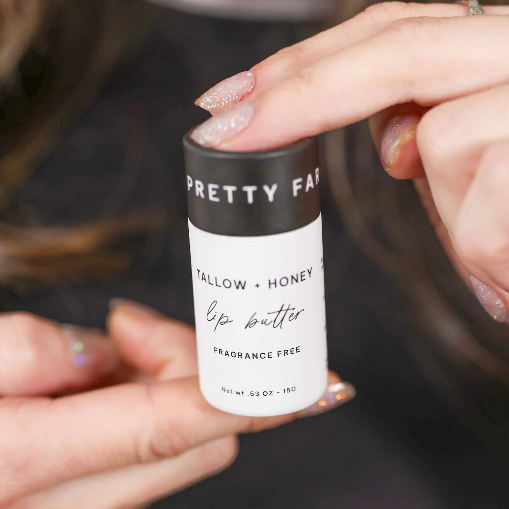 Fragrance Free Tallow + Honey Lip Butter in Eco-Friendly Travel Tubes - Image 2