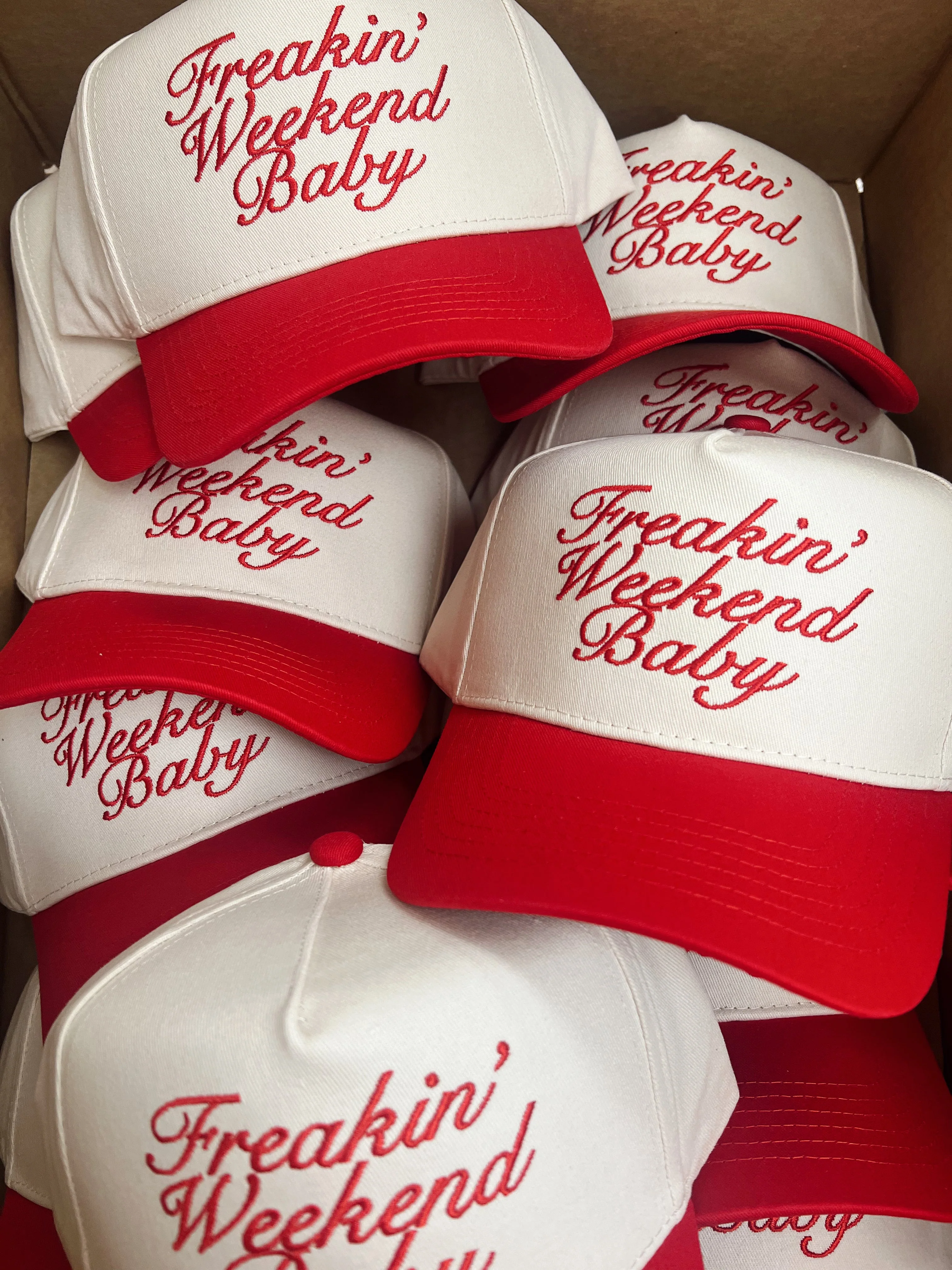 Freakin' Weekend Baby - Vintage Trucker Hat - Image 3