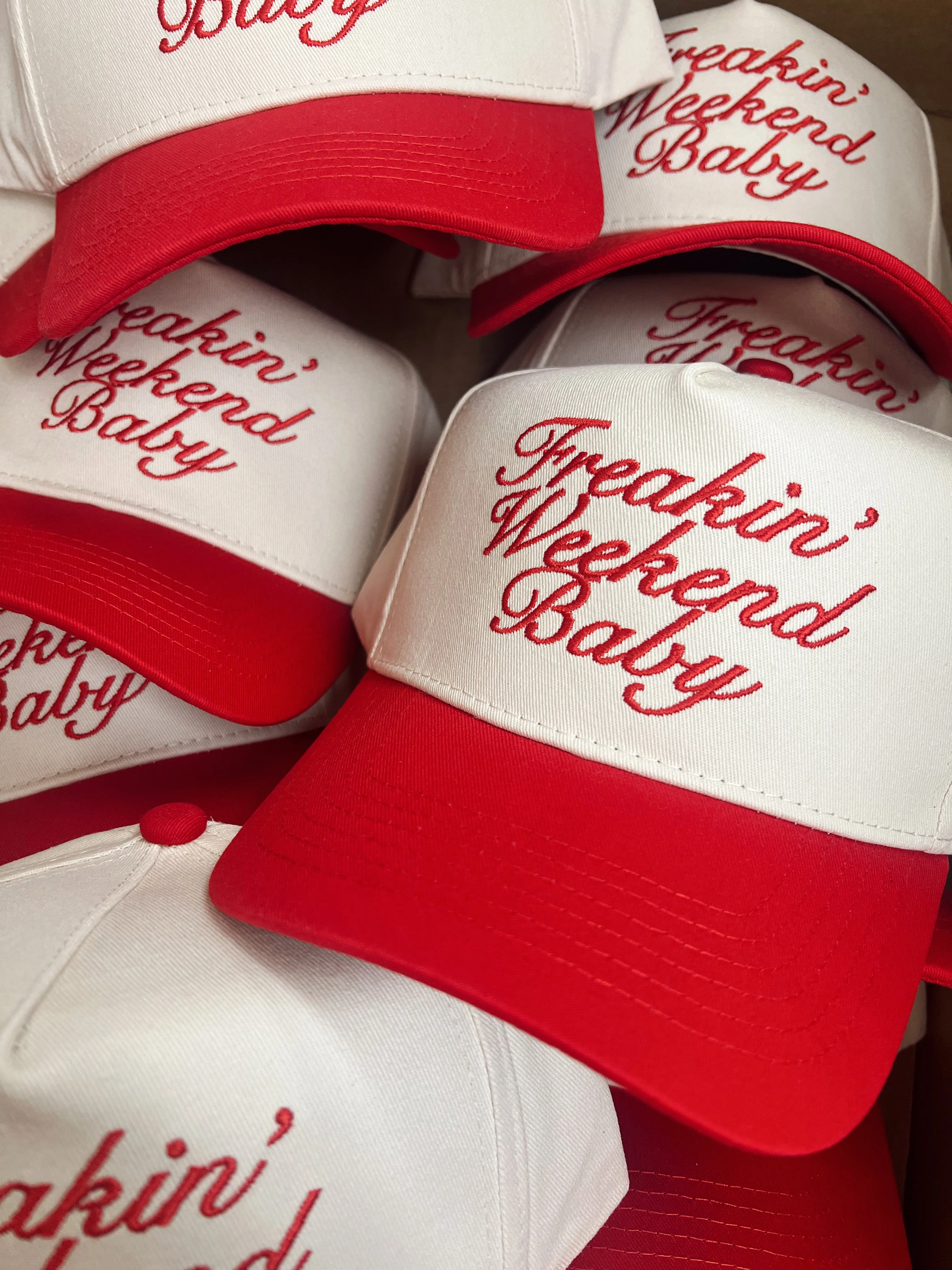 Freakin' Weekend Baby - Vintage Trucker Hat - Image 5