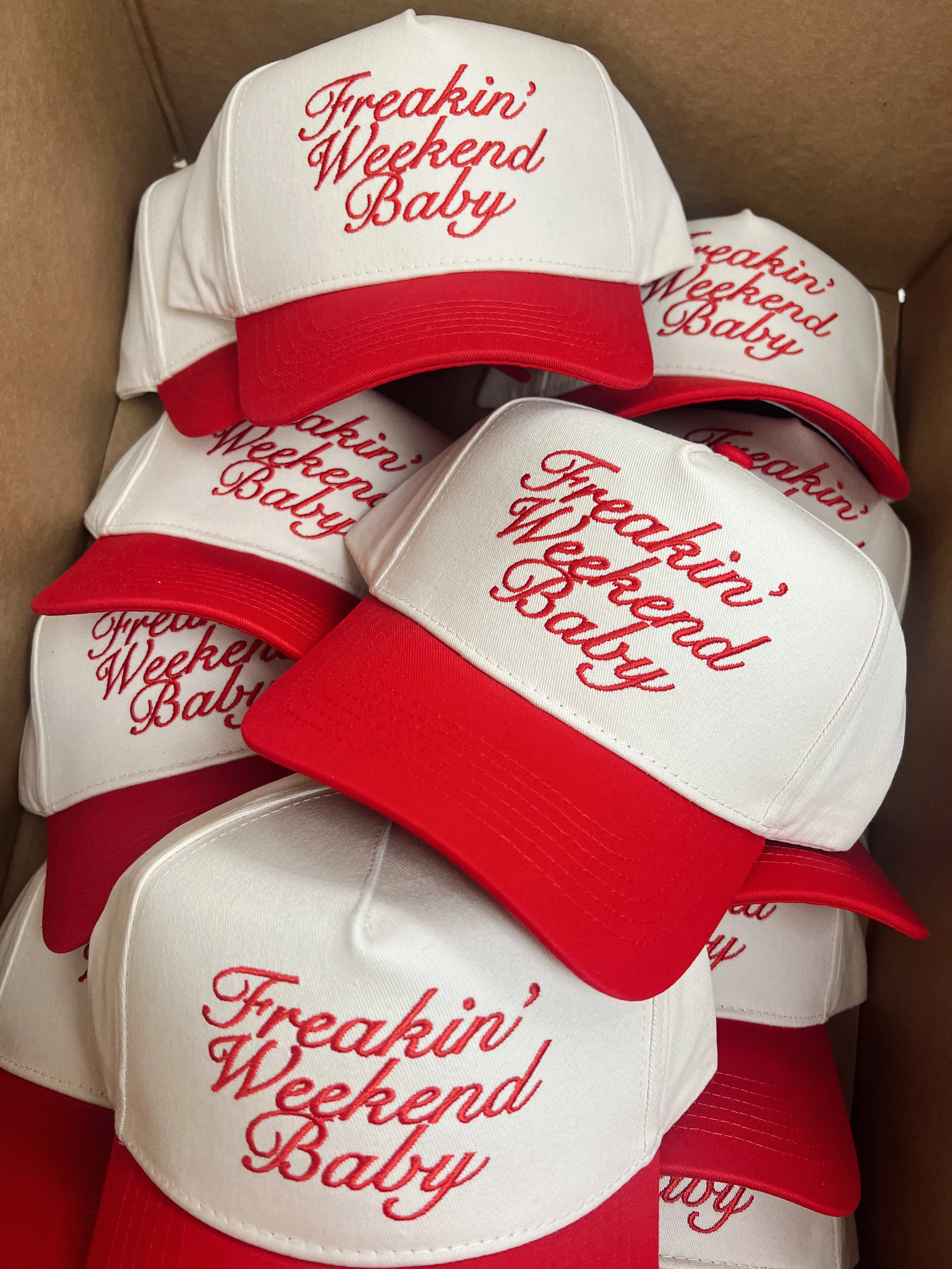 Freakin' Weekend Baby - Vintage Trucker Hat - Image 6