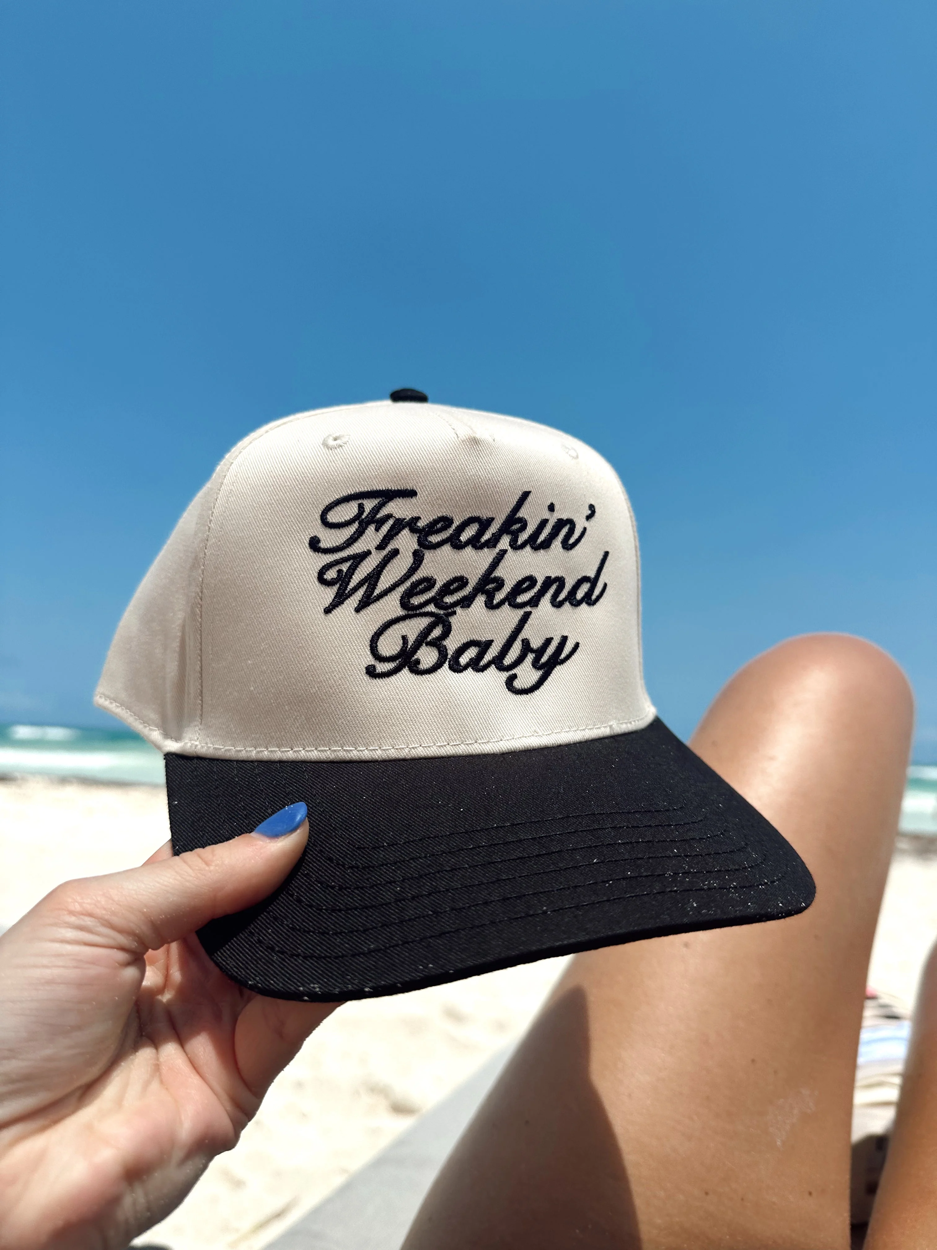 Freakin' Weekend Baby - Vintage Trucker Hat - Image 9