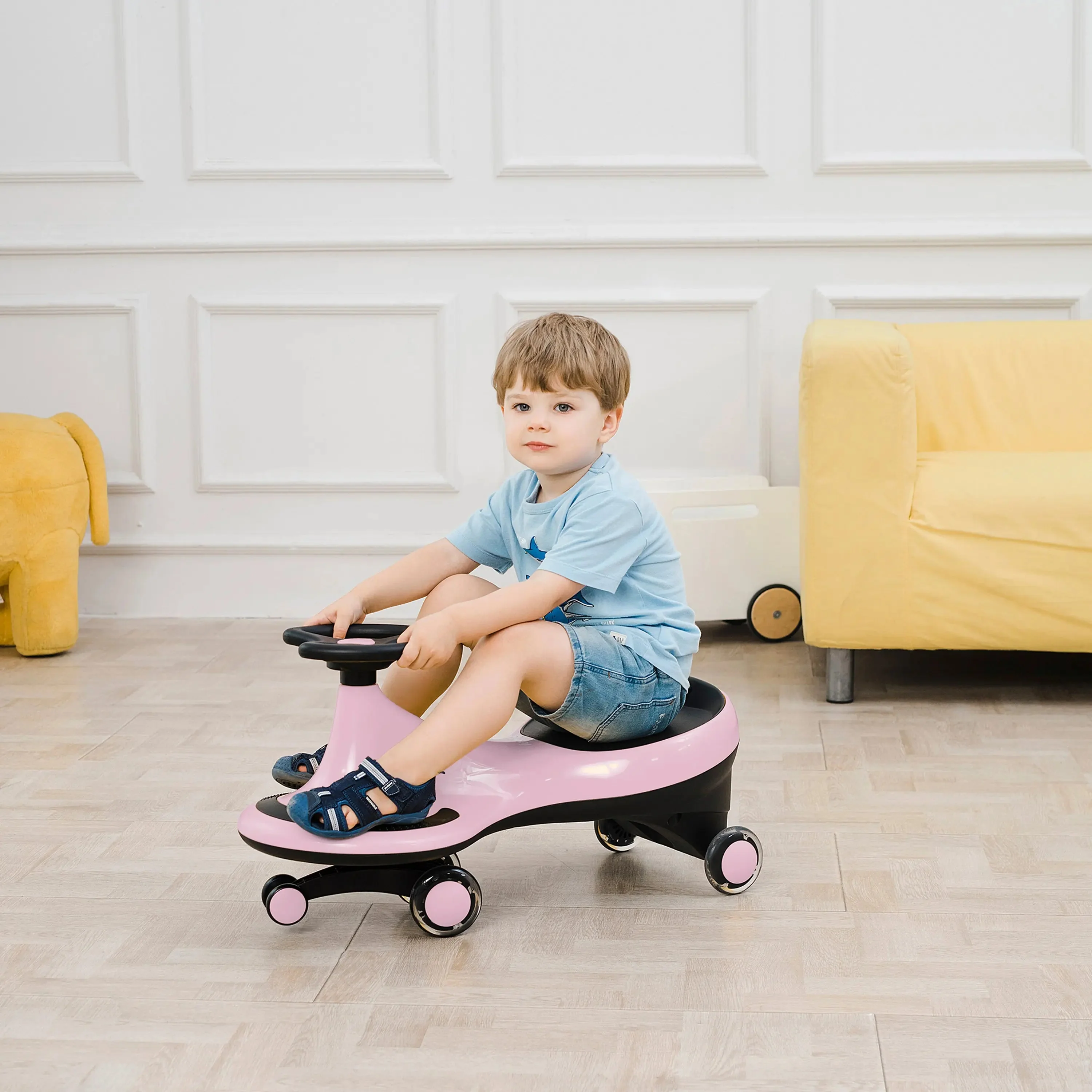 Freddo Toys Swing Car with Flashing Wheels - Image 34
