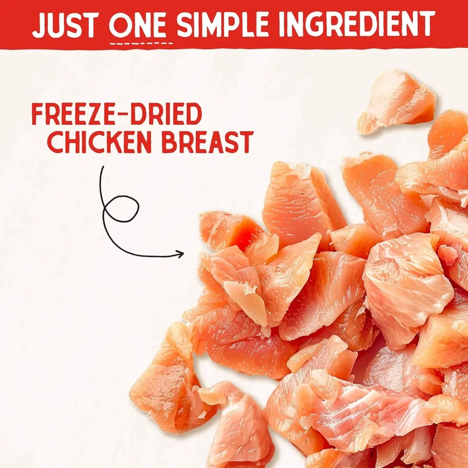 Freeze-Dried Raw Chicken Breast Dog Treats - Single Ingredient, No Additives - Premium Training Treats - Perfect for Picky Eaters - 2.75Oz Bag - Image 7