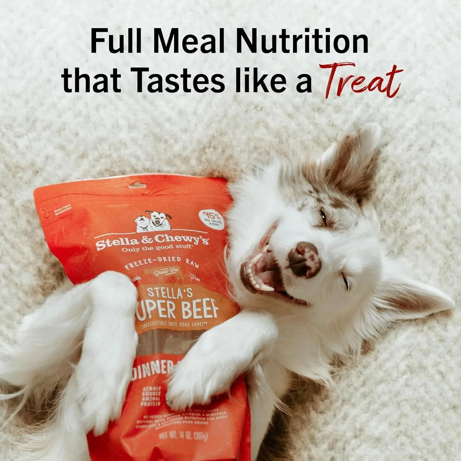 Freeze-Dried Raw Dinner Patties - Beef Recipe - High Protein Grain-Free Puppy & Dog Food - Perfect for Picky Eaters - 14 Oz - Image 11