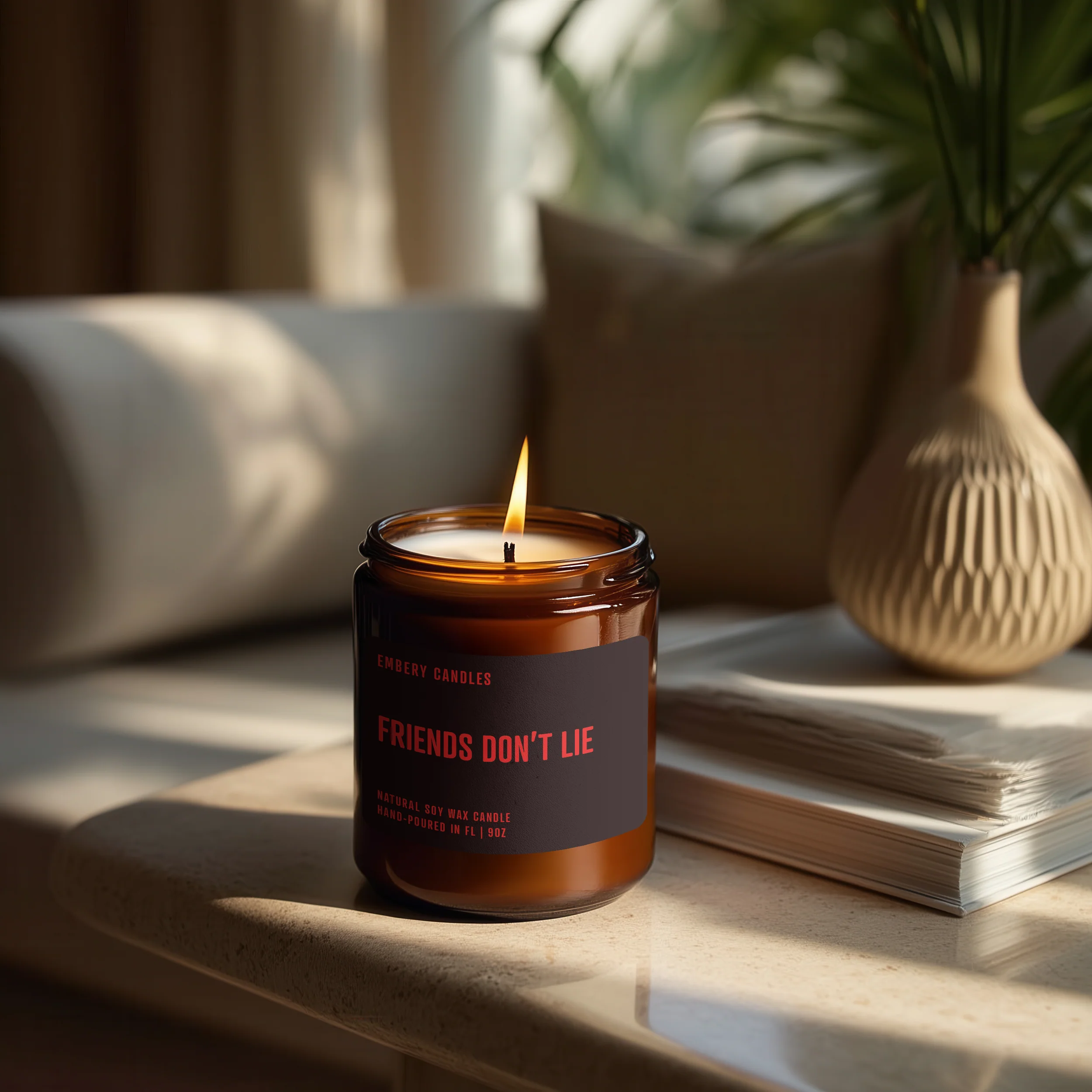 Friends Don't Lie | Soy Wax Scented Candle - Image 3