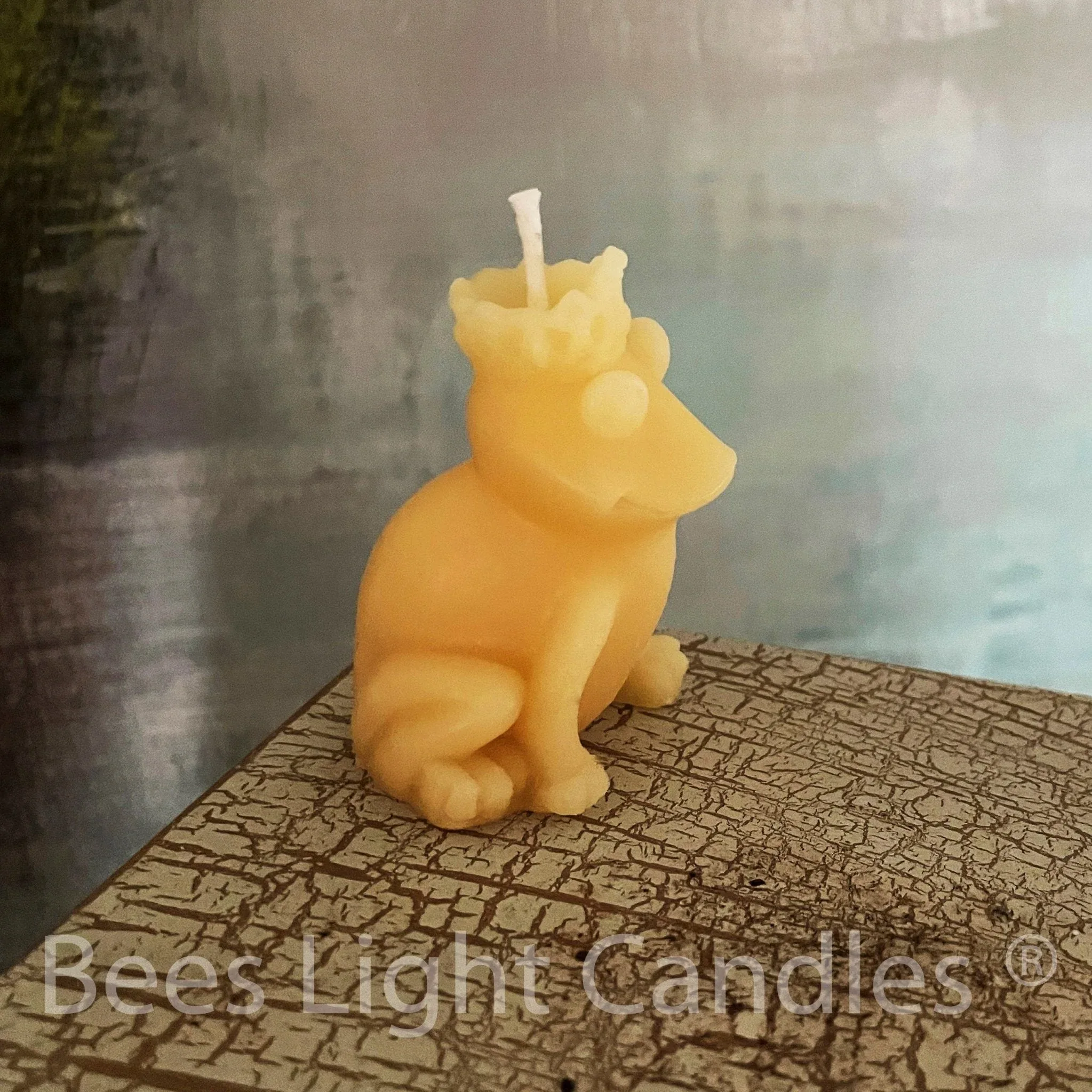 Frog Prince Beeswax Candle - Image 3