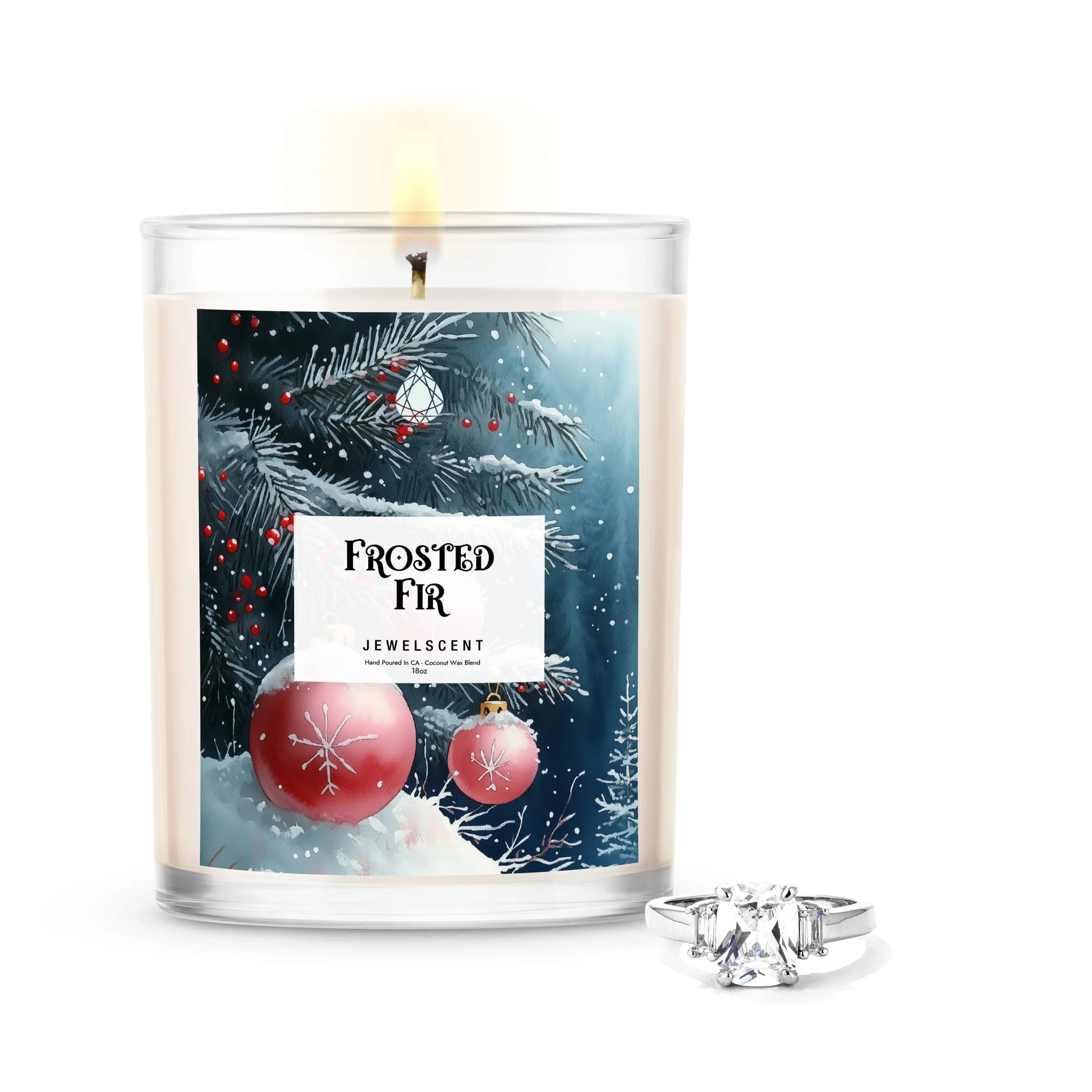 Frosted Fir 18oz Home Jewelry Candle - Image 3