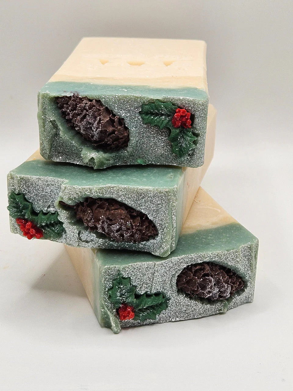 Frosted Pinecones Artisan Soap - Image 2