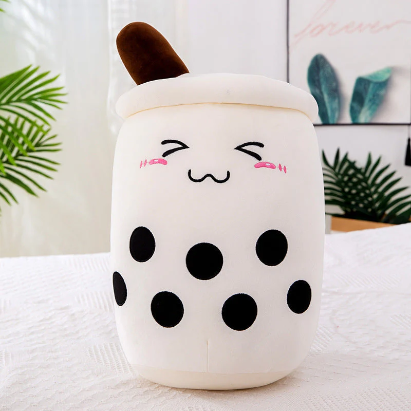 Fruit Milky Tea Cup Pillow Plush Toy Leather Phone Case - Image 11