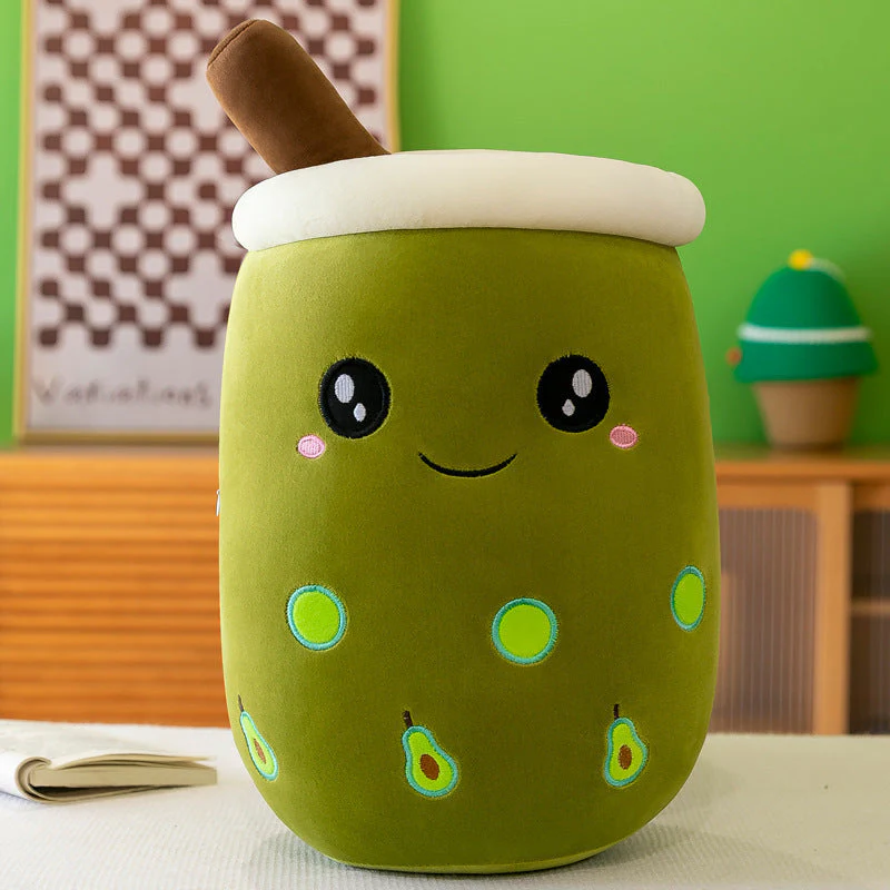 Fruit Milky Tea Cup Pillow Plush Toy Leather Phone Case - Image 20