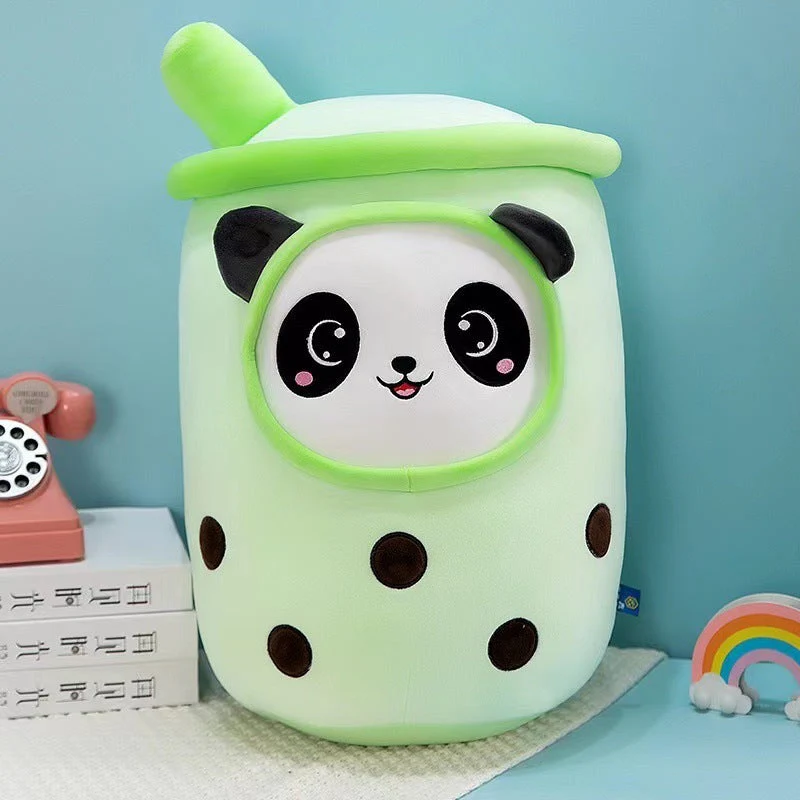 Fruit Milky Tea Cup Pillow Plush Toy Leather Phone Case - Image 25