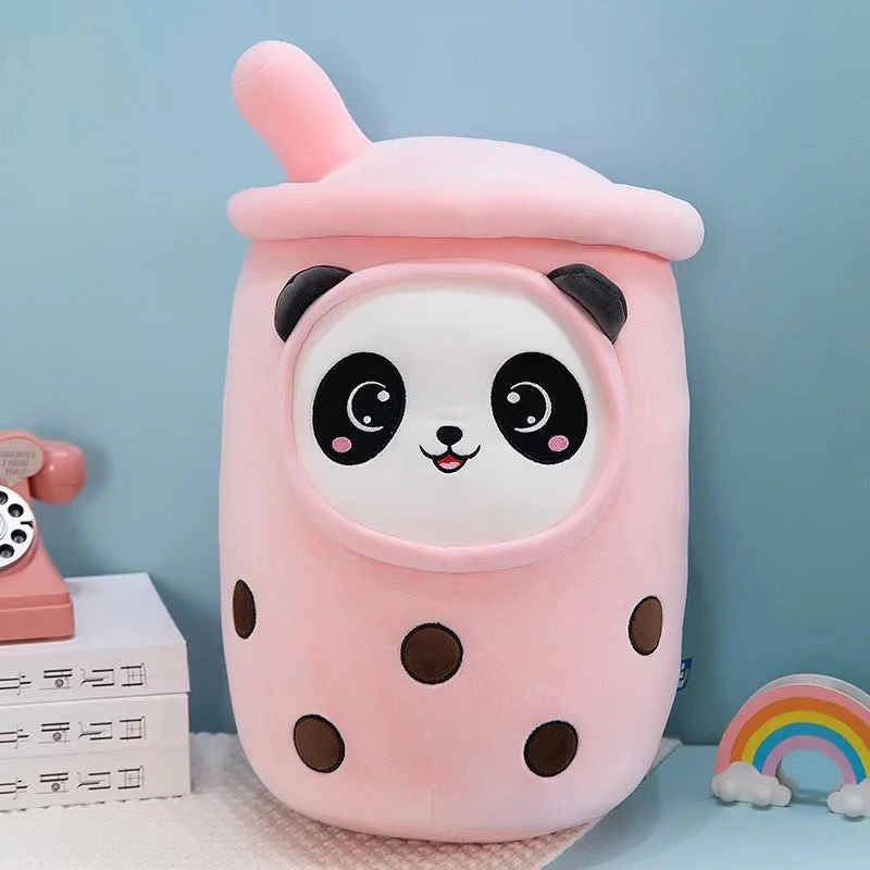 Fruit Milky Tea Cup Pillow Plush Toy Leather Phone Case - Image 26