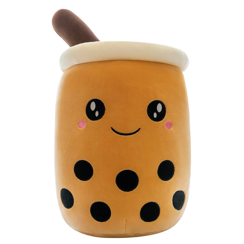 Fruit Milky Tea Cup Pillow Plush Toy Leather Phone Case - Image 5