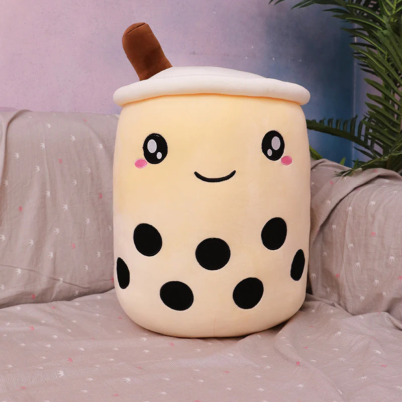 Fruit Milky Tea Cup Pillow Plush Toy Leather Phone Case - Image 8