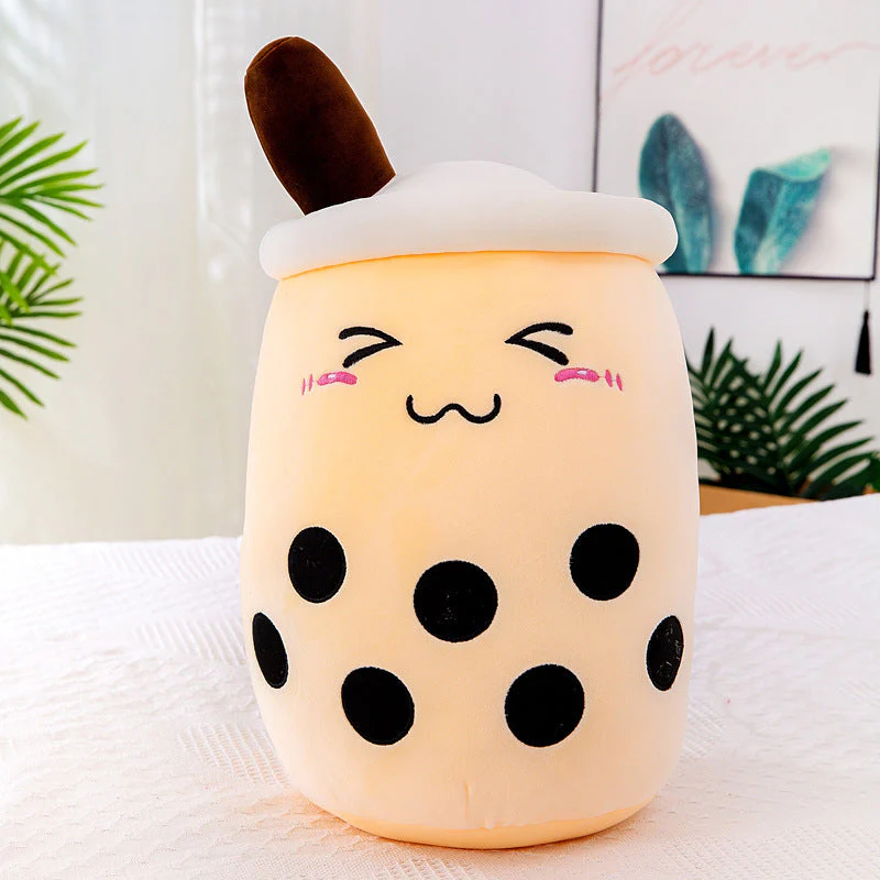 Fruit Milky Tea Cup Pillow Plush Toy Leather Phone Case - Image 9