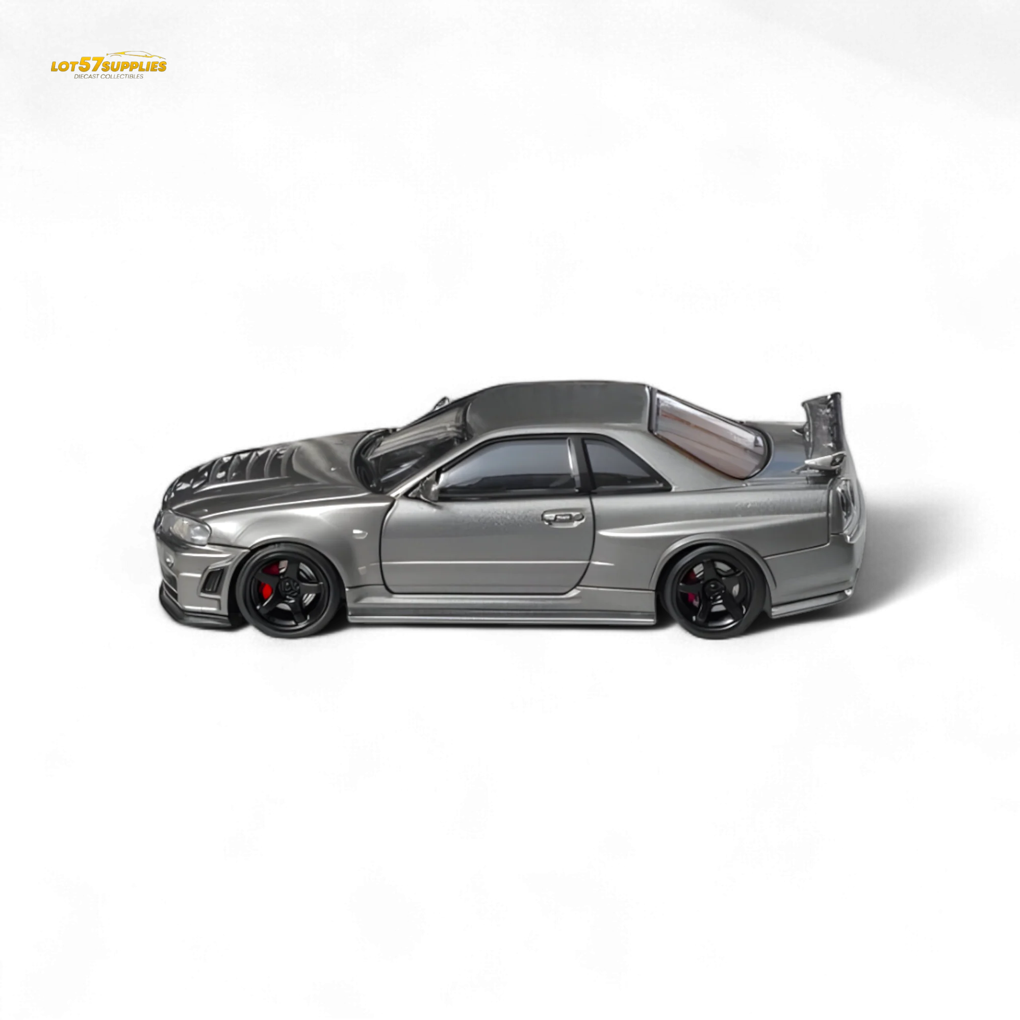 Fuji Skyline R34 GT-R Nismo Z-Tune Gun Grey 1:64 - Image 2
