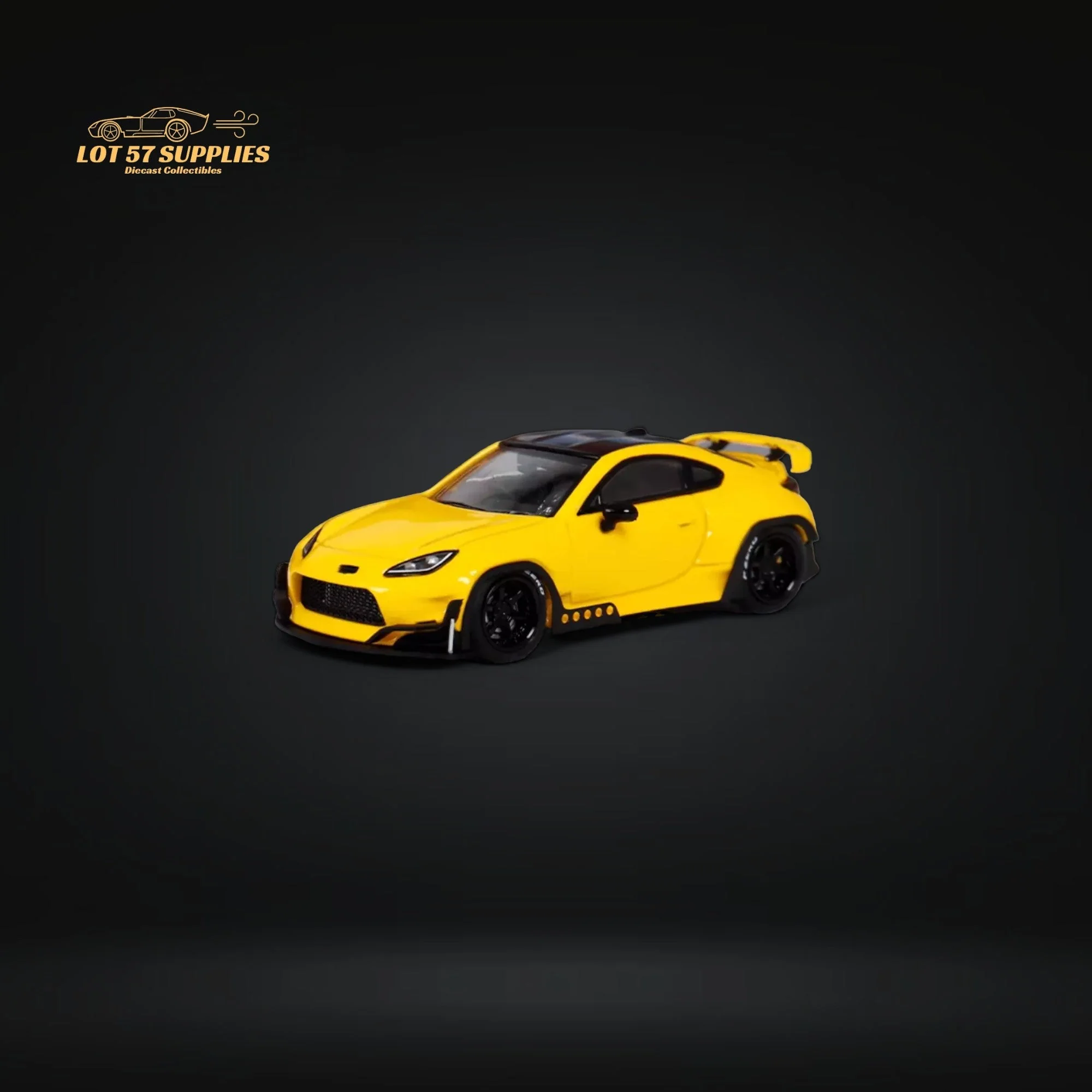 Fuji Toyota GR86 Pandem 2nd Gen Yellow 1:64 - Image 2