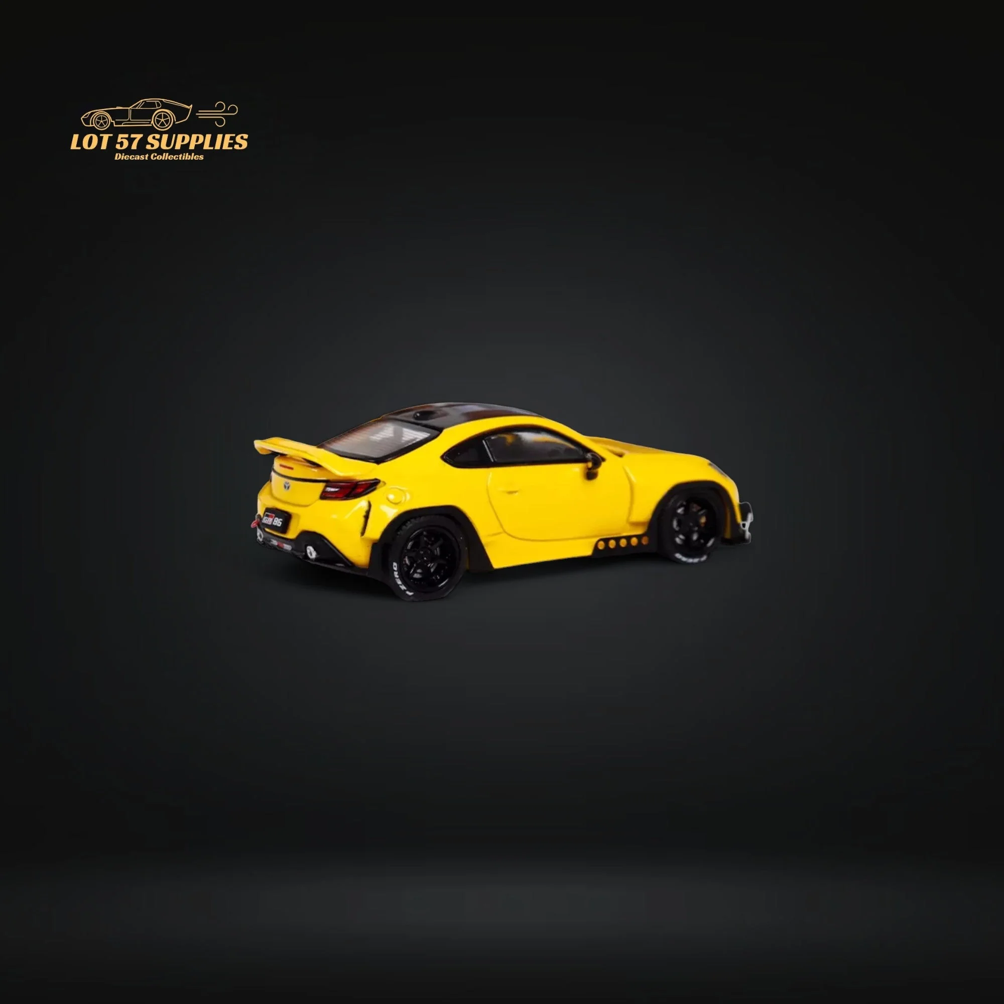 Fuji Toyota GR86 Pandem 2nd Gen Yellow 1:64 - Image 3