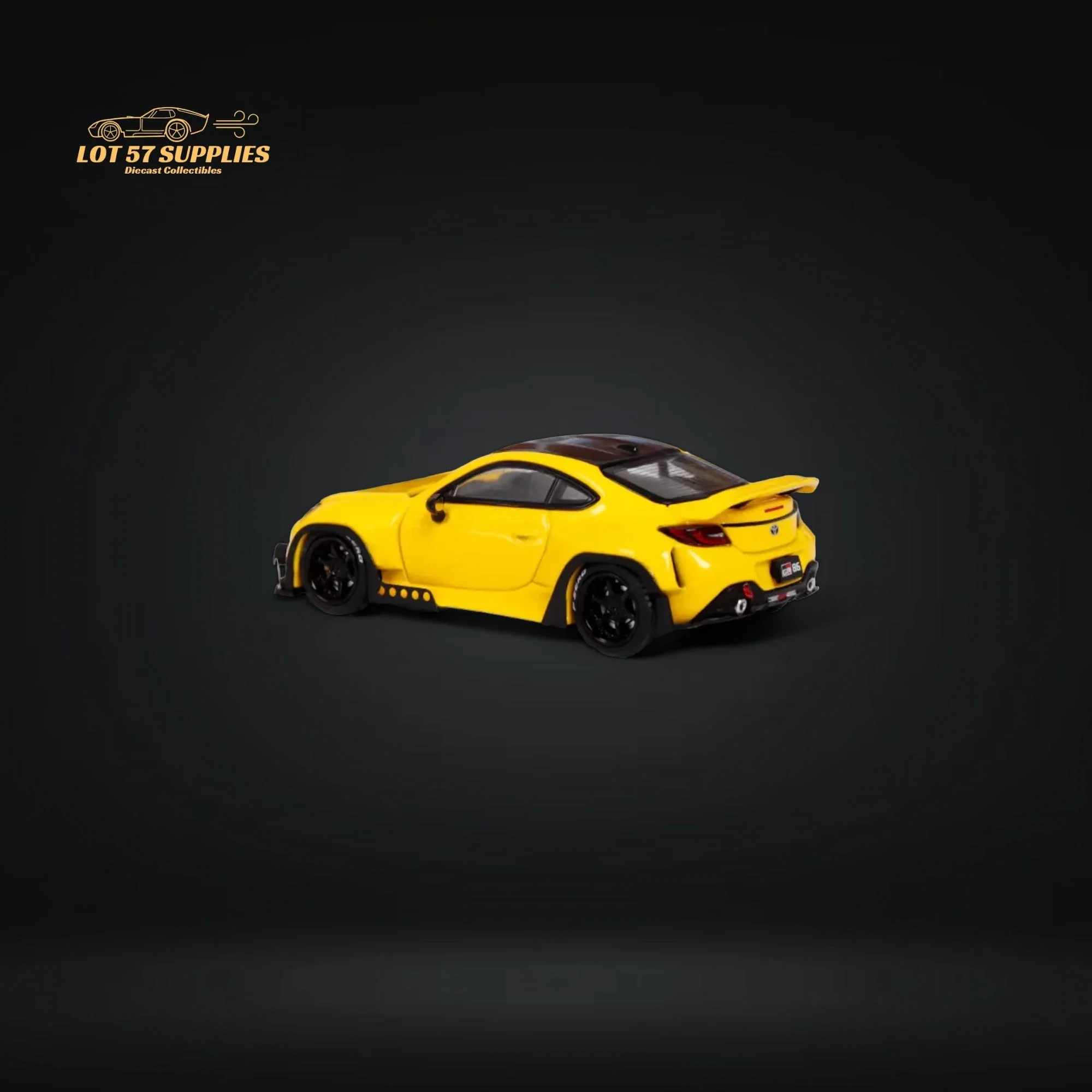 Fuji Toyota GR86 Pandem 2nd Gen Yellow 1:64 - Image 4