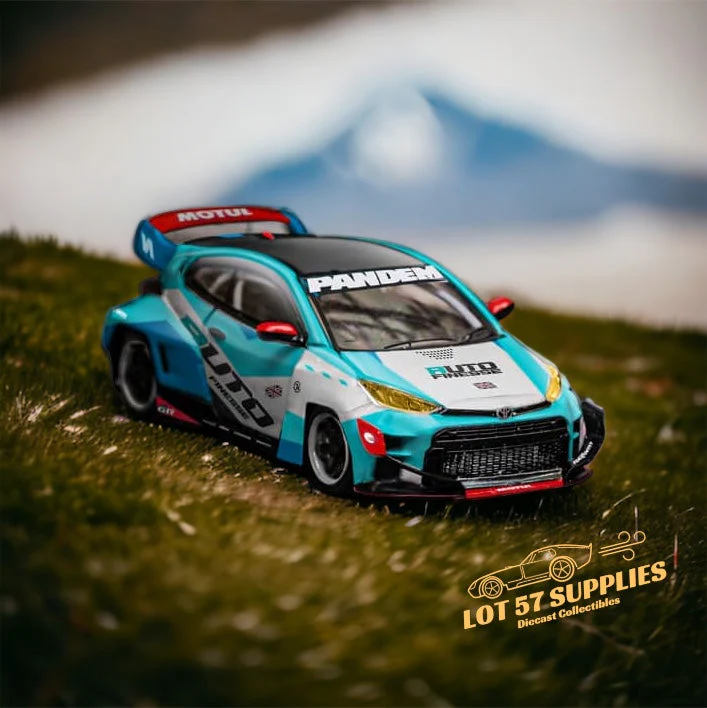 Fuji Toyota Yaris GR Auto Finesse Blue #99 1:64 - Image 5