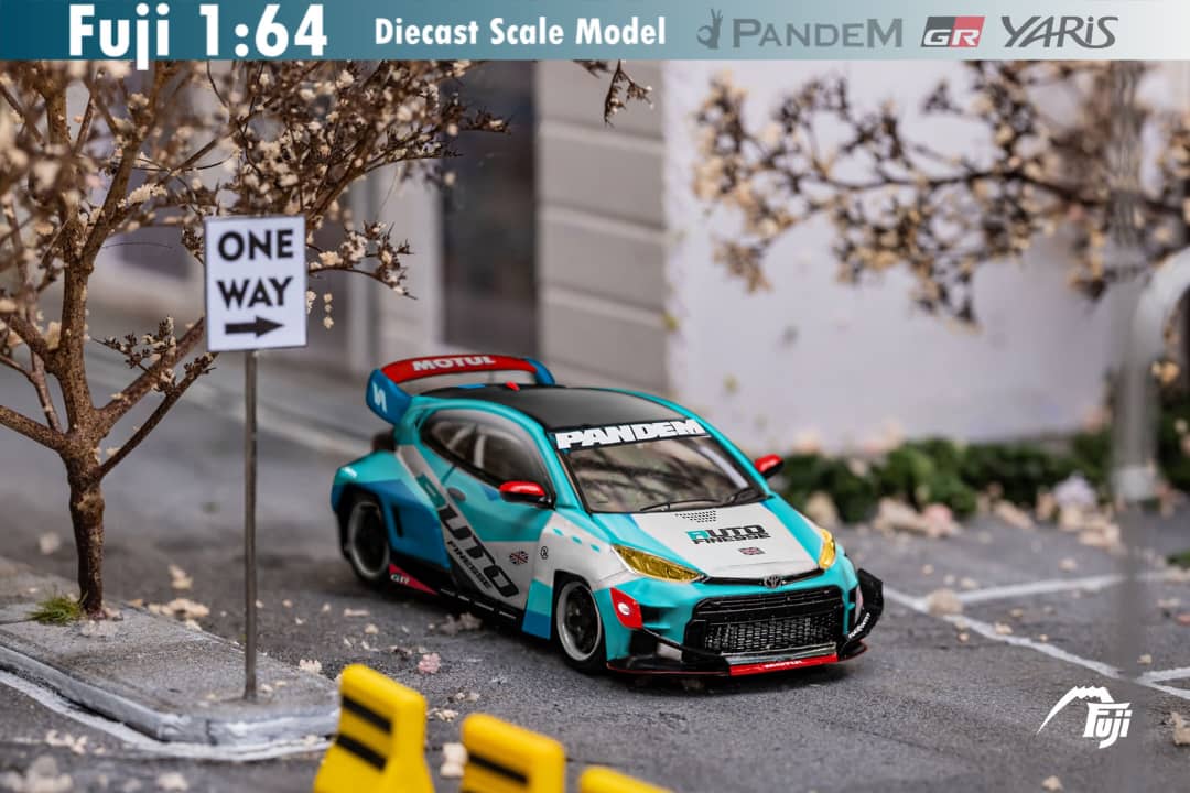 Fuji Toyota Yaris GR Auto Finesse Blue #99 1:64 - Image 6
