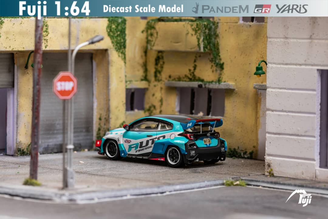 Fuji Toyota Yaris GR Auto Finesse Blue #99 1:64 - Image 8