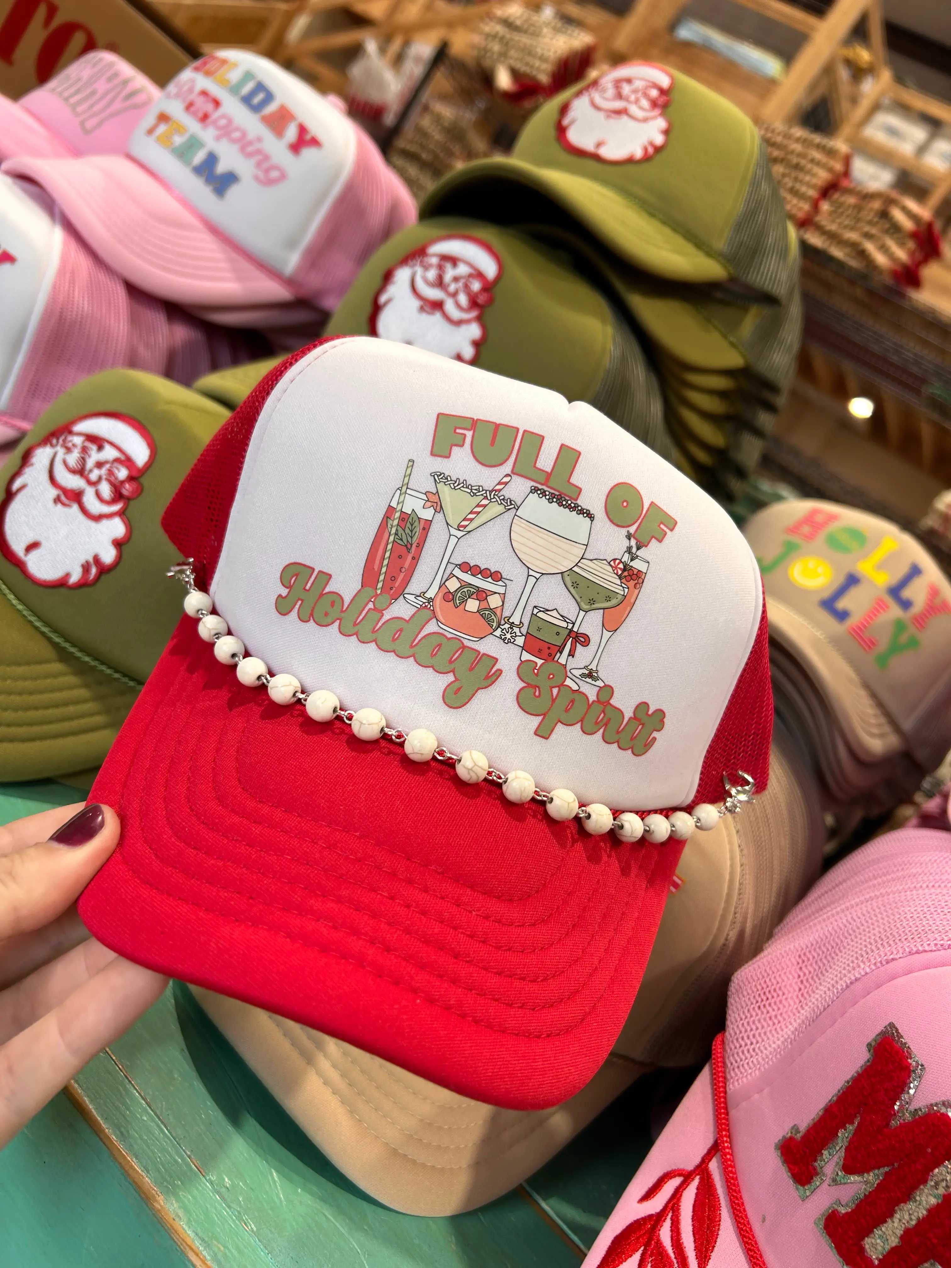 Full of Holiday Spirit Trucker - Image 3