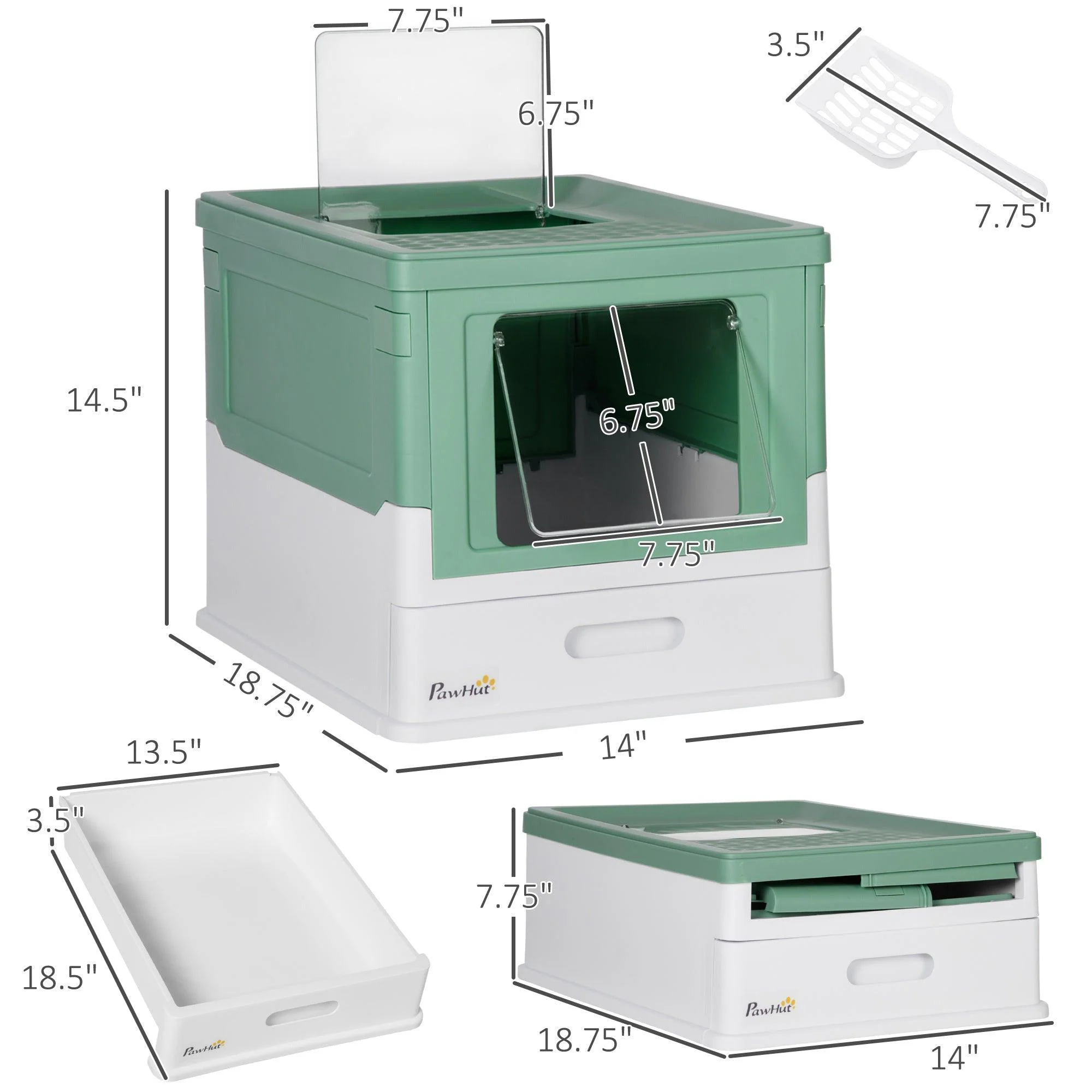 Fully Enclosed Cat Litter Box - Image 4